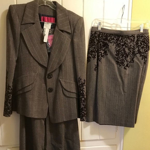 NEW Christian Lacroix Suit Jacket Trouser Pants & Skirt - 90's Vintage w/ tags